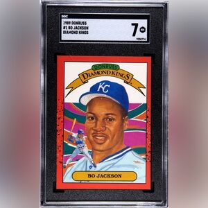 UNCOMMON ERROR 1989 Donruss Diamond Kings Baseball Card.